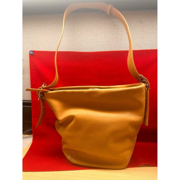 Coach Soho Hobo Legacy Tan Leather Hand Bag Purse w/ Strap D2S-9186 NWOT - Picture 1 of 12